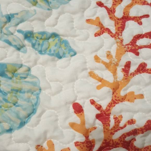 SET OF 2 PILLOW CASES,  OF THE SEA THEME WITH TIES - Picture 8 of 9
